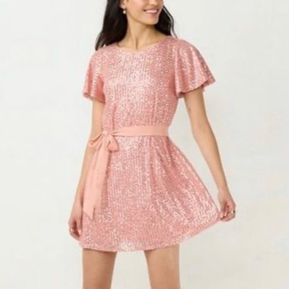 LC Lauren Conrad Dresses & Skirts - NWT Lauren Conrad Sequin lined OOS dress size M
